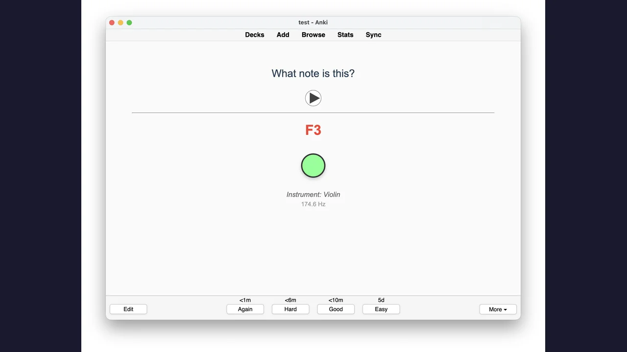 Full Matrix Perfect Pitch Training Anki Deck